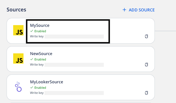 Source Write Key